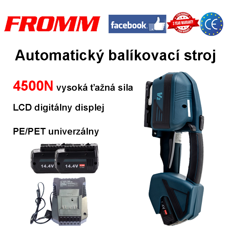 4500 maximálna ťažná sila+LCD digitálny displej+PP/PET materiál univerzálny+originálna nabíjačka+originálna batéria*2